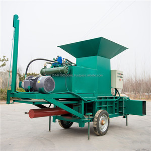 Machine à emballer d'ensilage d'aliments pour animaux de vente chaude presse à ensilage carrée à haute productivité pour le noyau de coquilles d'arachides moteur inclus - Product Image 4