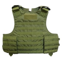 Gilet tactique d'entraînement extérieur avec pochette, fermeture éclair et agrafe en polyester, ceinture à coussin d'air à libération rapide, maille 3D unisexe