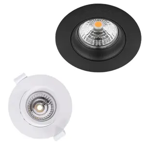 Lâmpada LED embutida anti-reflexo para teto, luminária embutida ajustável com cardan para quarto, sala de estar e hotel, 10w e 13w