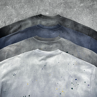 T-shirts à col rond unis en gros DiFan, conception de logo personnalisée, impression sérigraphique, logo graphique, dorure, t-shirts grande taille pour hommes