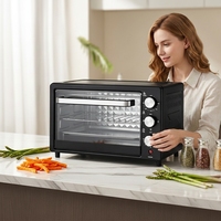 Nouvel Arrivage Four Électrique 650W avec Grille Rotative, Minuteur et Contrôle de Température pour Pizza, Poulet, Gâteau, Pain – Usage Domestique