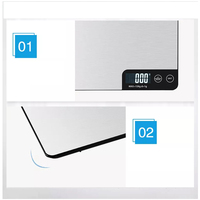 Haute précision 1g LCD affichage alimentation saine balance alimentaire numérique balance de poids de cuisine en acier inoxydable pour la cuisson cuisson