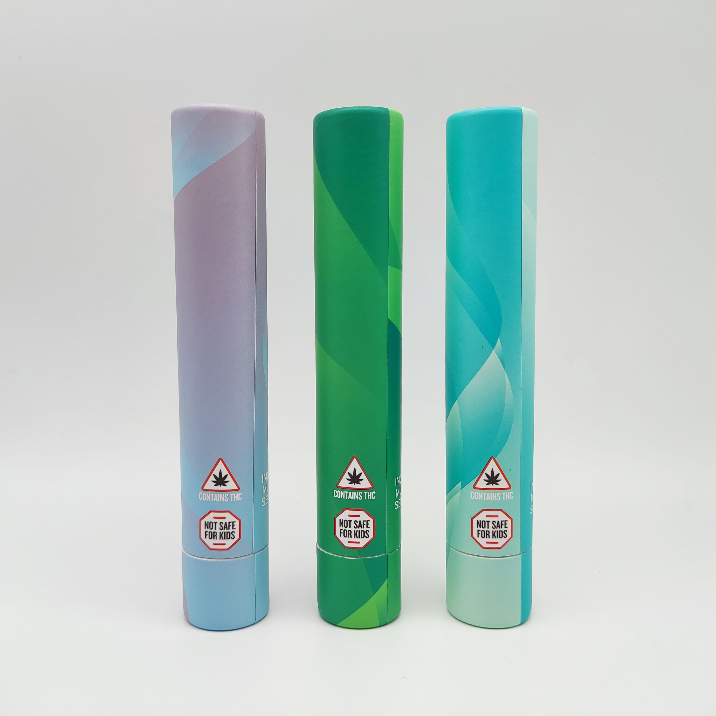 Blister Child Resistant Paper Tube , OEM Round Cardboard Containers With Lids