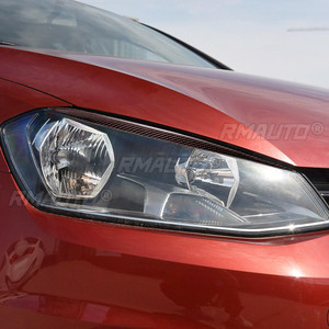 1 par de cubiertas de fibra de carbono real para faros delanteros de coche, para Volkswagen Golf 7 GTI GTD 7 MK7 2014 2015 2016 - Product Image 5