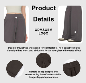 FITVOLT Pantaloni Yoga Invernali Foderati in Pile a Gamba Larga per Donna, Vita Alta Elastica, Pantaloni <span class=keywords><strong>da</strong></span> Lounge Spessi e Caldi - Product Image 2