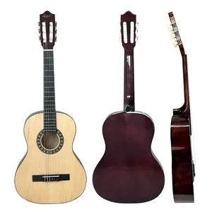 low budget aiersi brand made starter colored basswood classic guitar practice nylon string maple neck classical guitars