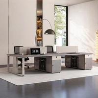 Nouvelle table de bureau moderne et durable avec cloison pour poste de travail, taille standard, usage commercial pour immeuble de bureaux