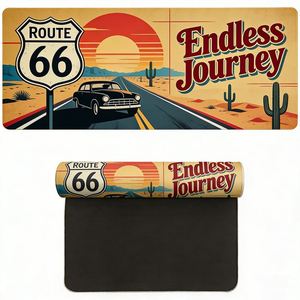 แผ่นรองเมาส์กันน้ำขนาด XXL XL ลายการ์ตูนสีสันสดใส ขอบเย็บอย่างดี สำหรับเล่นเกมส์อีสปอร์ต ใช้กับแล็ปท็อปและโต๊ะทำงาน - Product Image 1