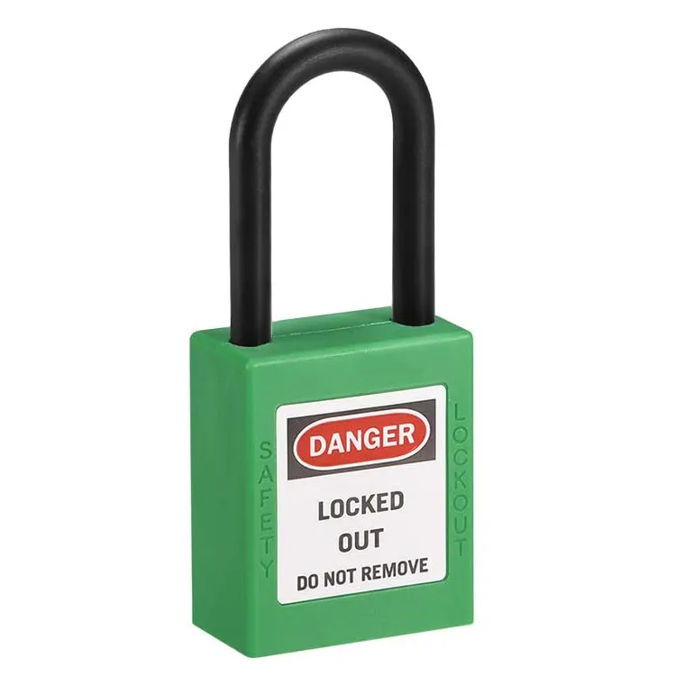 Best price waterproof nylon color safety padlock for automobile industry
