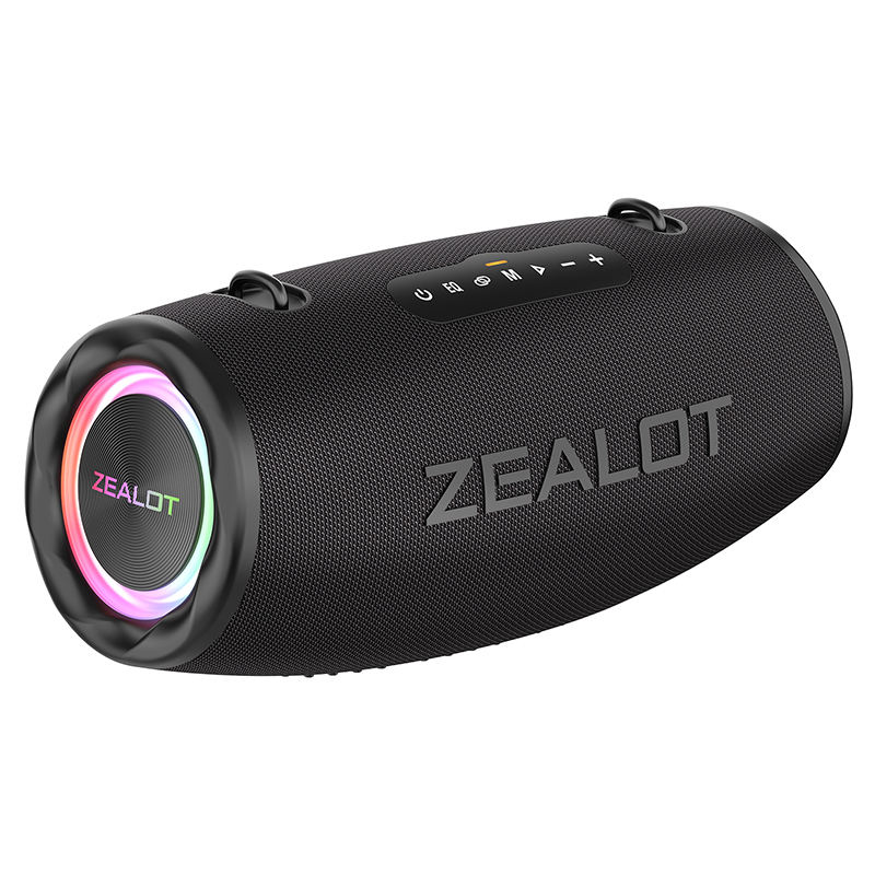 ZEALOT-S87 ワイヤレススピーカー Zealot S87 Portable Wireless Outdoor Party Boombox with RGB Lights