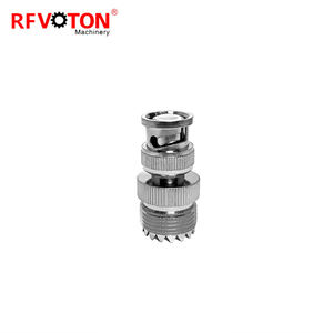 موصل BNC ذكر إلى UHF SO239 أنثى بزاوية 90 درجة، محول هوائيات RF لأجهزة الشبكة اللاسلكية والراديو - Product Image 3