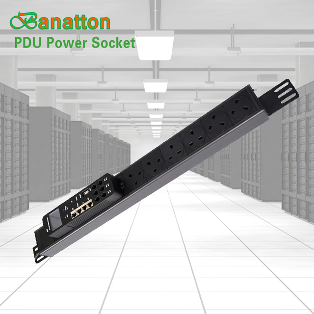 British Intelligent Automatic Transfer Switch PDU Smart Rackmount Basic PDU 8 Way Power Distribution Unit