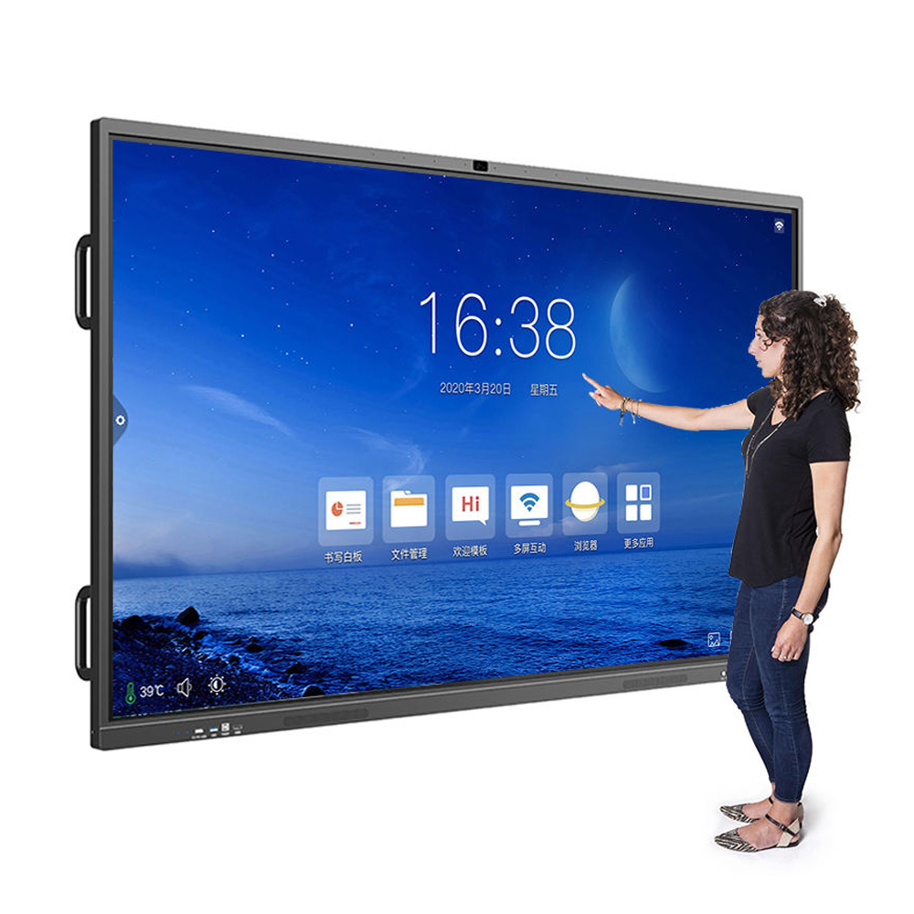 Venda quente 86 Polegada Interativa Flat Panel LCD Display Equipamento Educacional Interativo Smart Board para Ensino