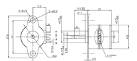 Motor Stepper Mikro DC 5V Kecil SM1032 Motor Listrik Stepper Kecepatan Tinggi Mikro
