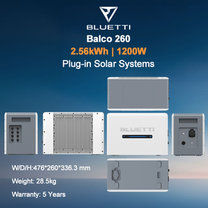 BLUETTI Balco 260 Système ESS intelligent pour balcon avec IA et tarification dynamique EMS, entrée solaire 2400W, 4 MPPT pour <span class=keywords><strong>l</strong></span>'économie d'énergie domestique <span class=keywords><strong>en</strong></span> UE - Product Image 2