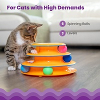 Vente en gros d'usine : Accessoires pour animaux de compagnie - Tour de jeu interactive à 3 niveaux pour chats, idéale pour l'intérieur