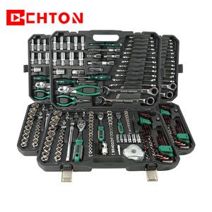 Juego de herramientas Chton de 161 piezas, juego de llaves de trinquete de acero al cromo vanadio de 1/2 pulgada para reparación mecánica en automóviles y hogares. - Product Image 1