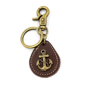 Llavero de Cuero con Clip Resistente, Ancla de Barco, Diseño Clásico, Llavero para Hombre, Llavero para Coche, Llavero con Ancla - Product Image 5