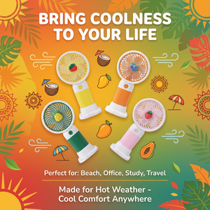 2026 定制迷你有刷电机塑料轻便便携式手持风扇可充电电池英文户外使用散装 - Product Image 3