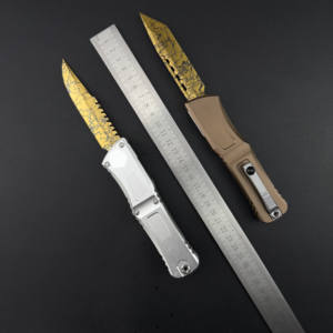 มีดพับ MTK สำหรับ <span class=keywords><strong>Troodon</strong></span> ทำจากสแตนเลส ด้ามจับอะลูมิเนียม มีดพกพาสำหรับตั้งแคมป์และเอาตัวรอด ใบมีดพับได้สำหรับกิจกรรมกลางแจ้ง - Product Image 4