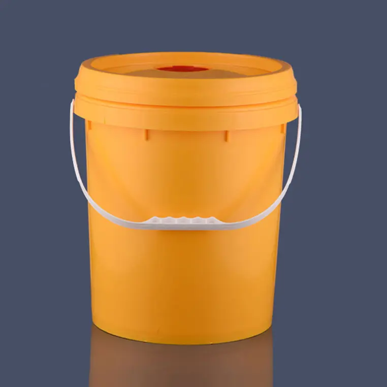 Red Black Blue Yellow 5 Gallon White Plastic Bucket With Lid