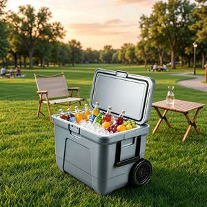กระเป๋าเก็บความเย็น <span class=keywords><strong>Coleman</strong></span> 52L 55QT สีน้ำเงินเนปจูน ป้องกันการรั่วซึม วัสดุทนทานสำหรับการใช้งานหนัก รักษาอุณหภูมิสูงได้ดี - Product Image 3