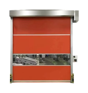 Puerta enrollable de PVC de alta velocidad, puerta enrollable rápida, puertas eléctricas para almacén - Product Image 4