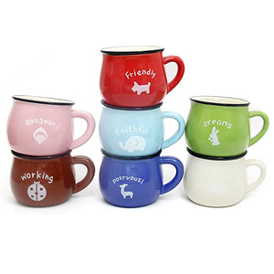 Tasse en céramique style rétro effet émail Color Glaze – Idéale pour le lait, le café – Cadeau parfait pour la <span class=keywords><strong>Fête</strong></span> <span class=keywords><strong>des</strong></span> Pères et l'Oktoberfest - Product Image 5