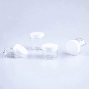 Wholesale 3.5 Gram Dry Herb <b>Flower</b> Clear Food Grade PET Smell-Proof Straight Jar Black Cap 1oz-4oz Customizable Labels <b>Stickers</b> - Product Image 6