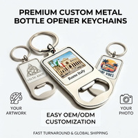 Abridor de Botellas de Metal con Llavero de Recuerdo de España, Mediterráneo, Capetown, Roma, Italia, Abridor de Cerveza Turístico