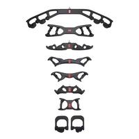 Ensemble de poignées ergonomiques pour rack de musculation, 8 pièces, pour machine à câbles, poignées de résistance en fer moulé par injection, haute et basse résistance