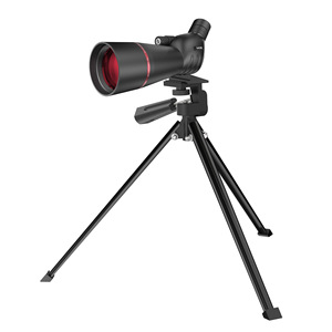 25-75x60 High Definition Monocular Telescope With Tripod Red Coating Curved Angle For Birdwatching - Product Image 1