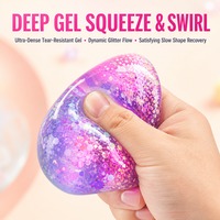 Jouet anti-stress Dream Drop, coloré, transparent, pailleté, doux, à presser, cadeau pour enfants et adultes, idéal pour les fêtes, les cadeaux d'entreprise et les fournitures de comptoir de vente au détail