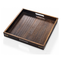 Table basse carrée multifonctionnelle pour thé Plateau à fruits personnalisé Plateau à pizza de luxe pour repas Dessert