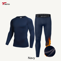 Ensemble de sous-vêtements thermiques pour homme TIMETEX, doublure polaire, manches longues, couche de base athlétique pour l'hiver, respirant, pour les sports par temps froid