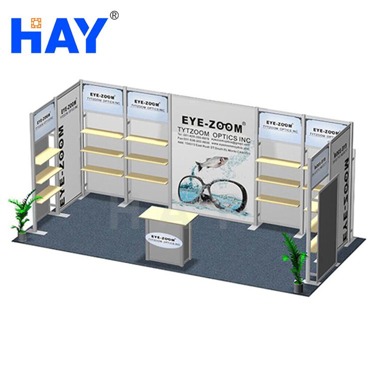 3x3 Stand D'exposition En Aluminium de Conception et Construction