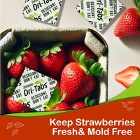 Zorbette Dri-Tabs – Déshydratant solide écologique à base de plantes, sans danger pour les aliments, pour garder les fruits et le pain plus frais