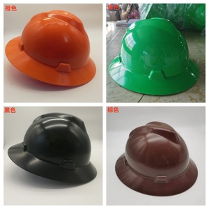 ANSI フルブリム カスタマイズされたロゴ 安全ヘルメット OEM 産業建設用 HDPE ハードハット 高視認性ヘルメット - Product Image 4