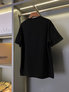 T-shirt <span class=keywords><strong>a</strong></span> <span class=keywords><strong>maniche</strong></span> <span class=keywords><strong>corte</strong></span> casual in puro cotone con lettera BBR in silicone 3D di alta qualità, vestibilità ampia - Product Image 2
