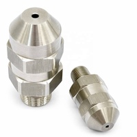 Buse de pulvérisation de précision en titane de grade 5 CNC sur mesure, atomiseur résistant à la corrosion, nettoyage industriel ultrasonique, ISO 9001