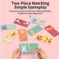 Rompecabezas de Animales de Papel Montessori, Cadena Alimenticia, Juego de Conteo de Números para Padres e Hijos, Kit de Recursos de Aprendizaje para la Educación Temprana de Niños Pequeños