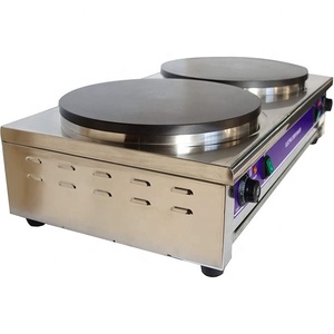Máy Làm Bánh <span class=keywords><strong>Crepe</strong></span> Điện Hai Đĩa Thương Mại Máy Làm Bánh Kếp Đôi 40Cm Máy Làm Đồ Ăn Vặt - Product Image 3
