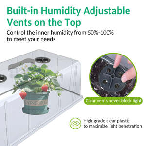 ถาดเพาะเมล็ดพริกพลาสติกหนาแบบใช้ซ้ำได้สำหรับปลูกในโรงเรือนเพื่อความสะดวกในการปลูก - Product Image 4