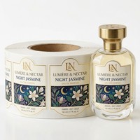 Étiquettes de parfum cosmétique personnalisées de qualité supérieure, vernis mat BOPP, estampage à chaud doré, gaufrage, résistantes aux produits chimiques et à l'alcool, pour flacon de parfum