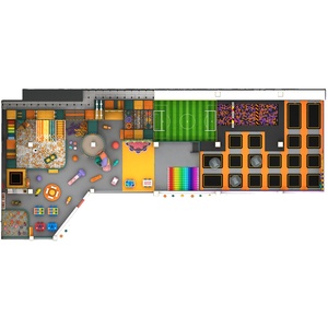 Centro de Juegos Interior Personalizado, Área de Juegos Suave de Plástico y Madera, Equipo de Juegos Interior para Niños, Instalaciones para Parques de Diversiones Infantiles - Product Image 1