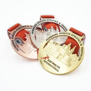 Metal Jigsaw Kung Fu Judo <span class=keywords><strong>Medal</strong></span> Art medaglie di arti marziali Wolf medaglia di arti marziali personalizzata con nastro - Product Image 5