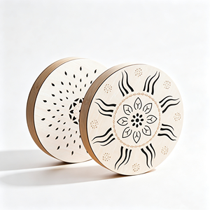 Tambour à sons de la pluie portable de 8 pouces, simulateur de sons naturels, instrument de musique, thérapie sonore, guérison, méditation, yoga - Product Image 1