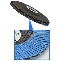 Disque à lamelles DONGTAI haute dureté, diamètre 115 mm, support en fibre de verre, disque abrasif en zircone pour le ponçage de l'acier inoxydable