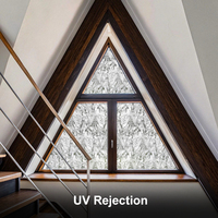 3D-Effekt Eiswürfel-Fensterfolie, Dekorative UV-Blockierende PVC-Fensterdekoration für Küche, Wohnzimmer & Möbel