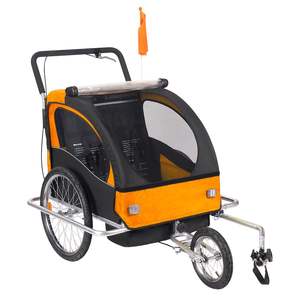 Rimorchio Pieghevole per Bicicletta per Animali Domestici, Bambini e Neonati, Resistente, con Sedile - Product Image 2